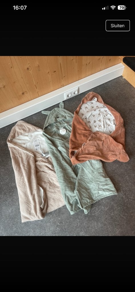 Drie badcapes, Ophalen of Verzenden, Nieuw, Overige typen