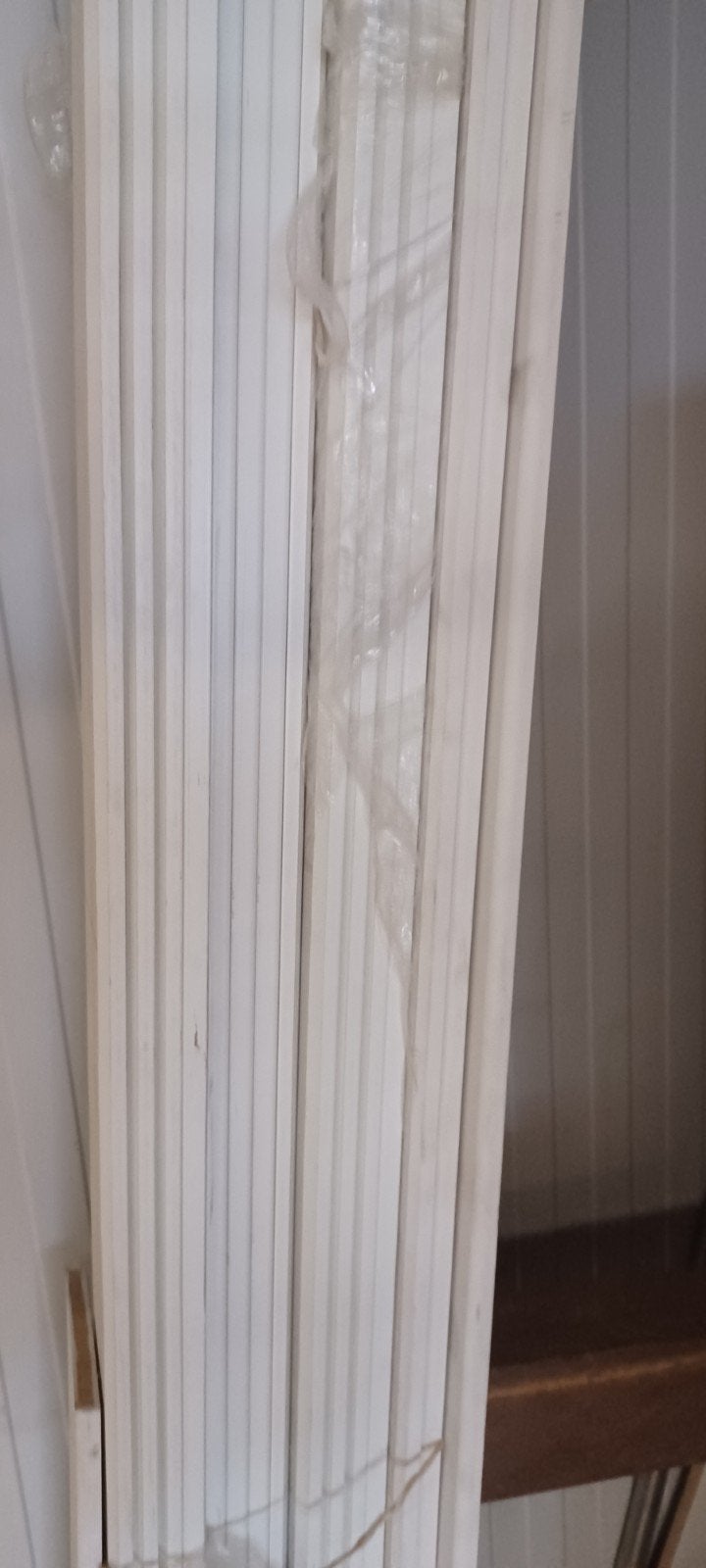 MDF Plinten Wit Gerond - 90x12 mm (8x 480cm, 4x 380cm), Doe-het-zelf en Verbouw, Plinten en Afwerking, Nieuw, Ophalen of Verzenden