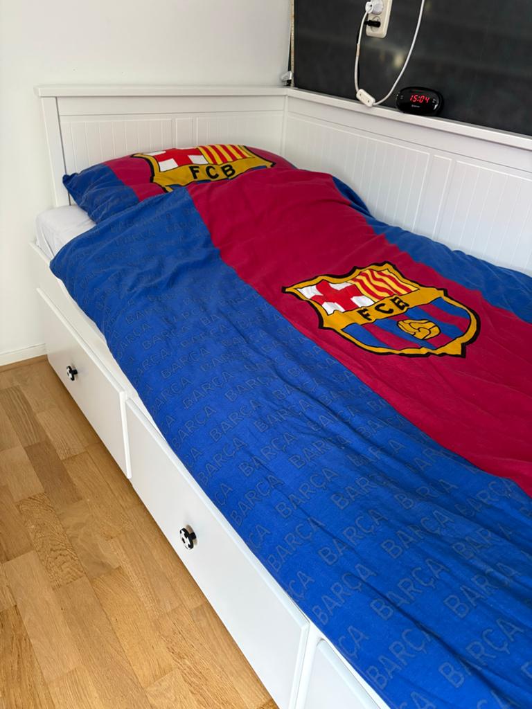 Ikea Brimnes Bedbank - Uitschuifbaar met 3 Lades, Ophalen, Zo goed als nieuw, 180 cm of meer, 85 tot 100 cm