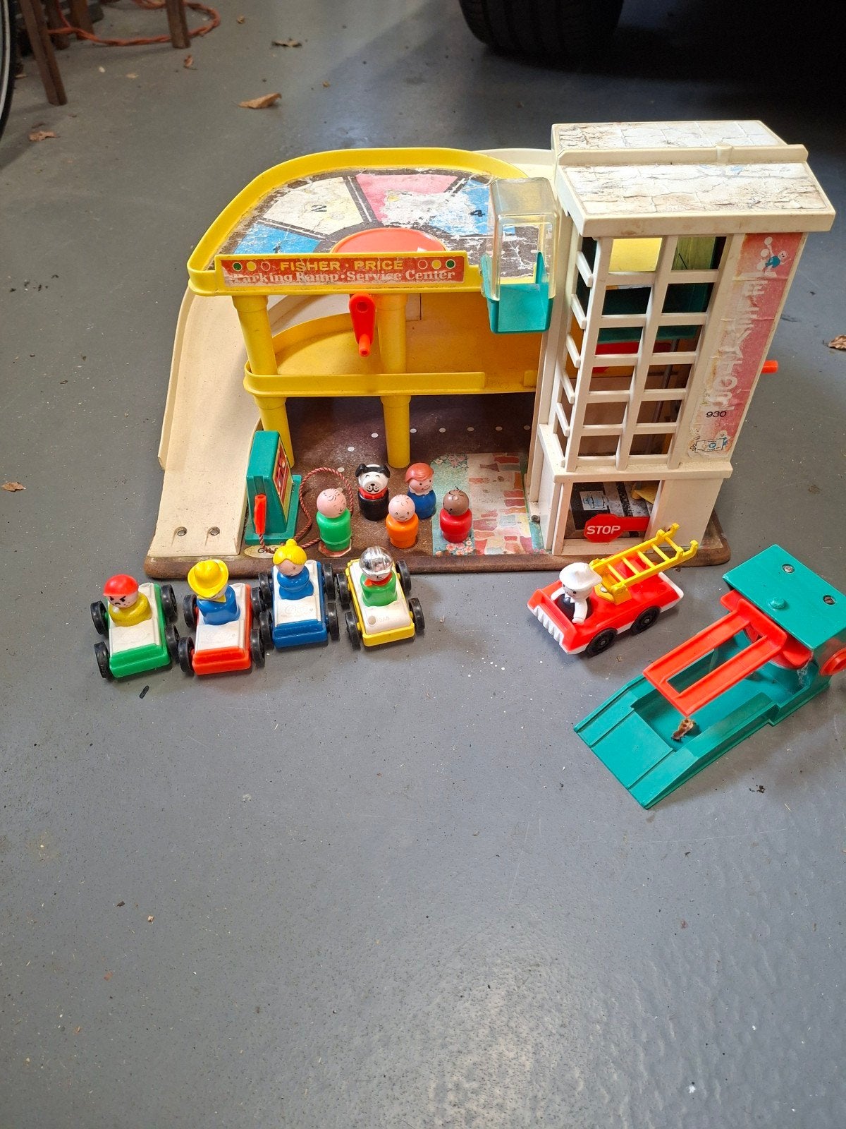 Retro garage Fisher-Price, Ophalen, Gebruikt, Speelset