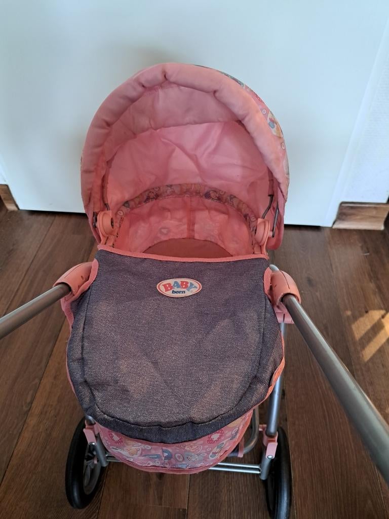 Baby Born Wandelwagen - Roze, Kinderen en Baby's, Speelgoed | Poppen, Ophalen, Gebruikt, Babypop