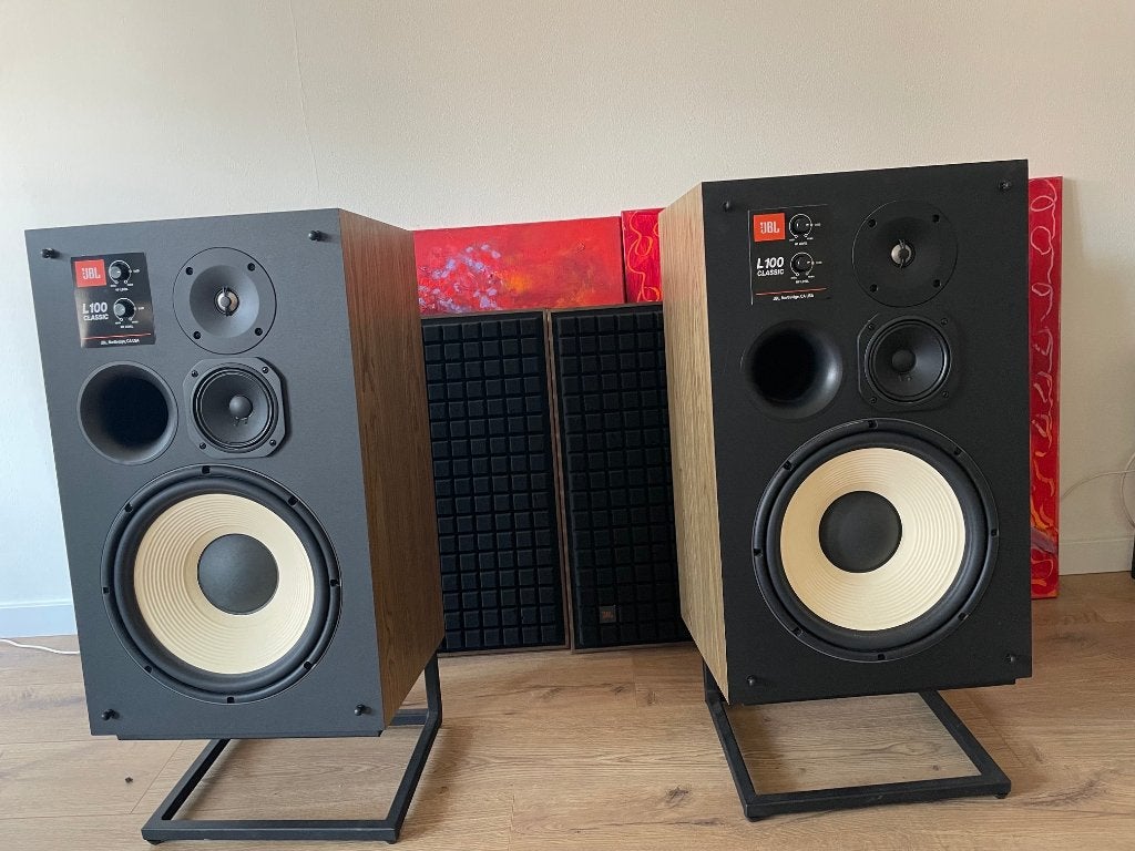 JBL L100 Classic + Originele JS-120 Stands