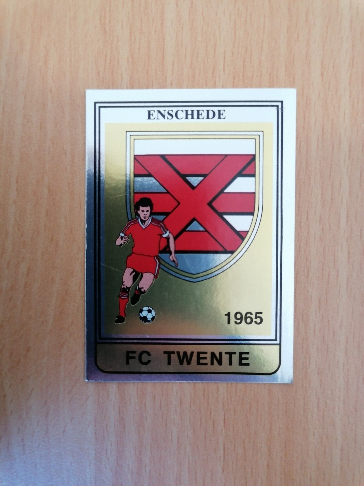 Panini Voetbal 85 #286 FC Twente embleem., Ophalen of Verzenden, Zo goed als nieuw, Plaatje