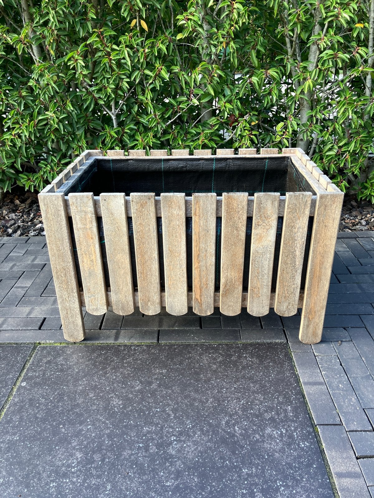 Houten plantenbakken voor tuin of balkon, 4 stuks, Ophalen, Gebruikt, Balkon, 60 tot 100 cm