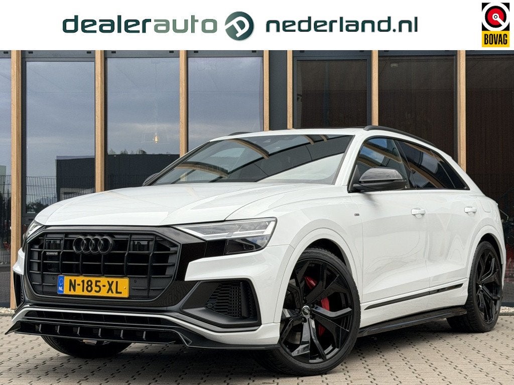Audi Q8 55 TFSI Quattro Pro Line S | 23 inch | Pano | Adapti, Auto's, Dealer onderhouden, Stof, Gebruikt, Euro 6