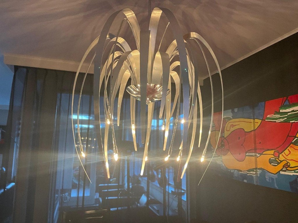 Luxe design hang en stalampen - moderne eyecather, Huis en Inrichting, Lampen | Vloerlampen, Ophalen, Luxe design, Overige fittingen