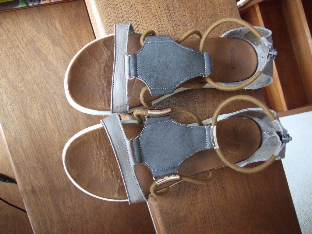 Manfield sandalen met haar maat 39, Overige kleuren, Zo goed als nieuw, Manfield, Sandalen of Muiltjes