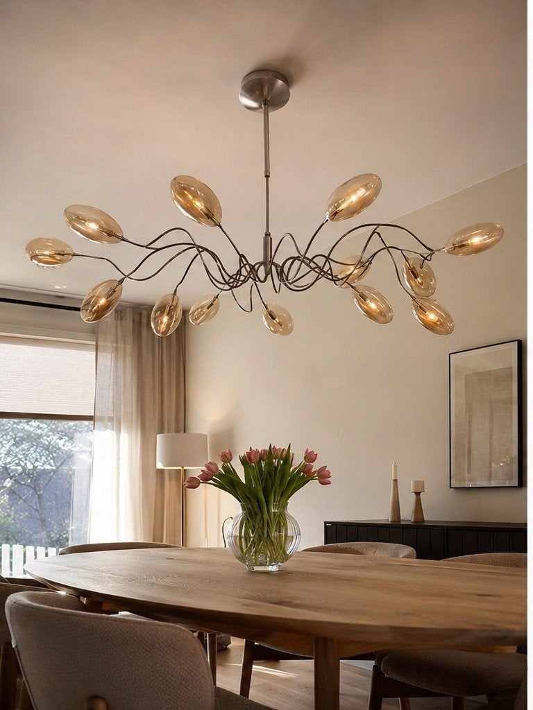 Fraai ontworpen dimbare LED hanglamp - ovaal halo, Huis en Inrichting, Lampen | Hanglampen, Modern, Design, Organisch, Overige fittingen