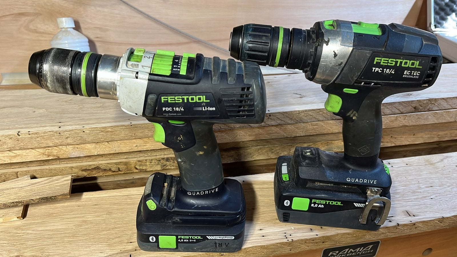 Festool accu boormachines, Variabele snelheid, Ophalen, Boormachine, Gebruikt