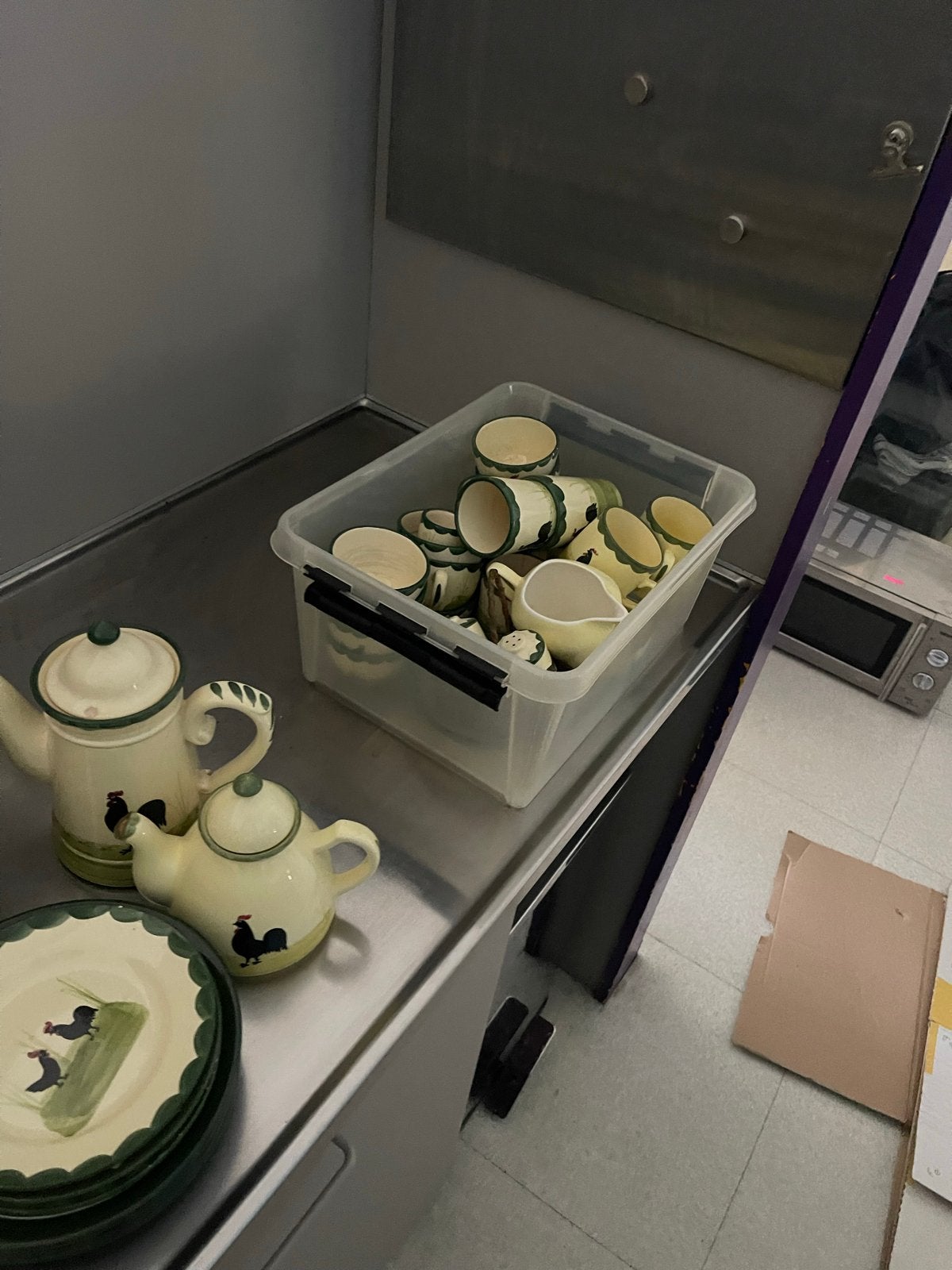Grote partij Zeller Keramik Kip en Haan servies, Ophalen, Gebruikt, Overige merken, Keramiek