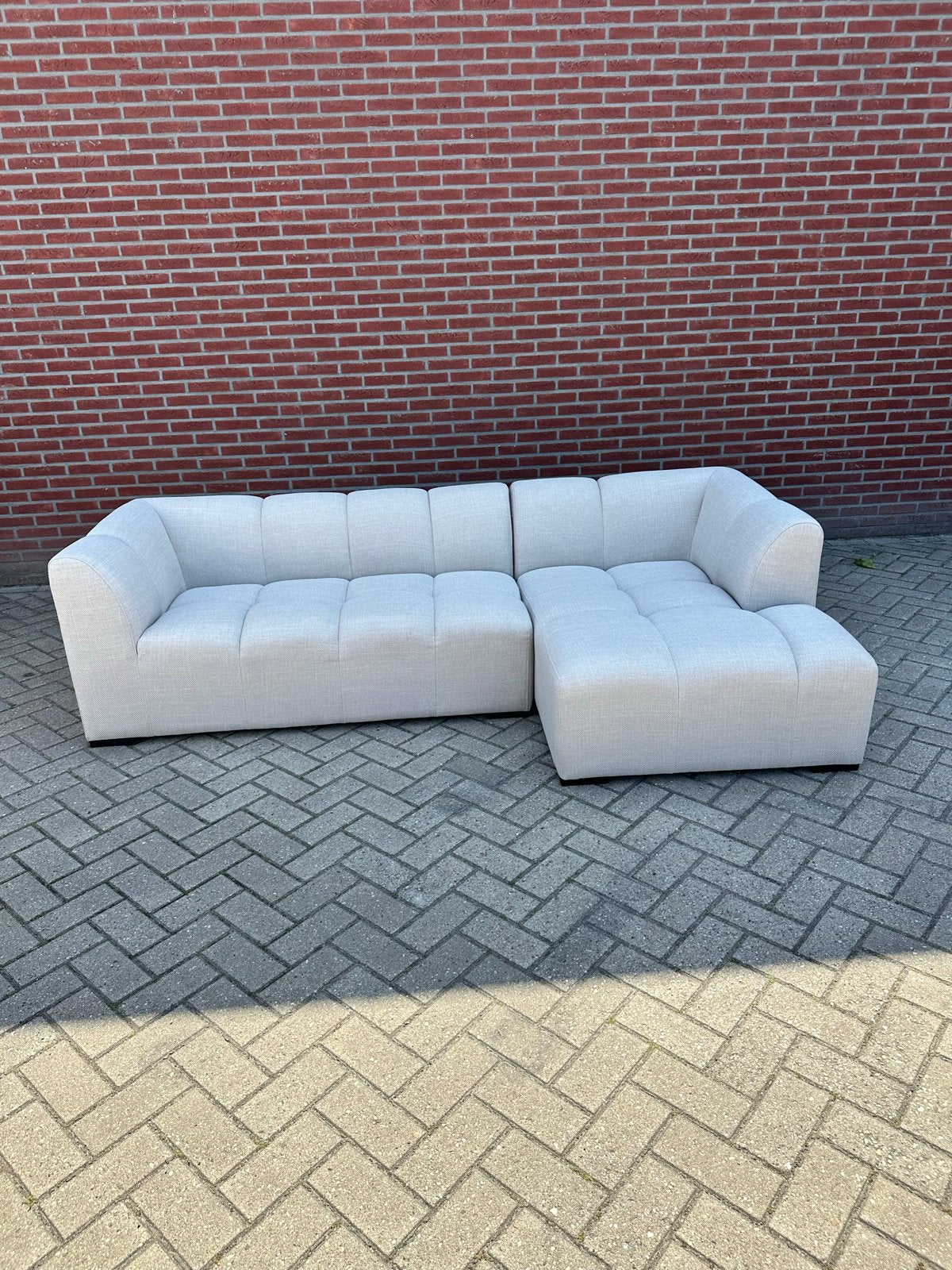 Moderne Hoekbank - Zo goed als nieuw, Ophalen, 250 tot 300 cm, 100 tot 125 cm, Hoekbank