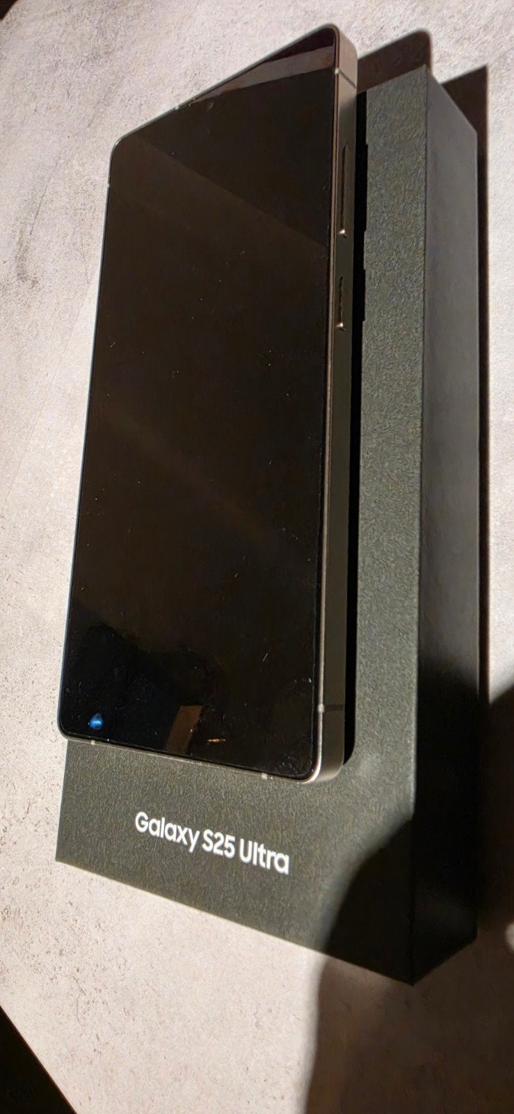 Samsung Galaxy S25 Ultra Titanium Black Krasvrij, Ophalen, Overige modellen, Zwart, Touchscreen
