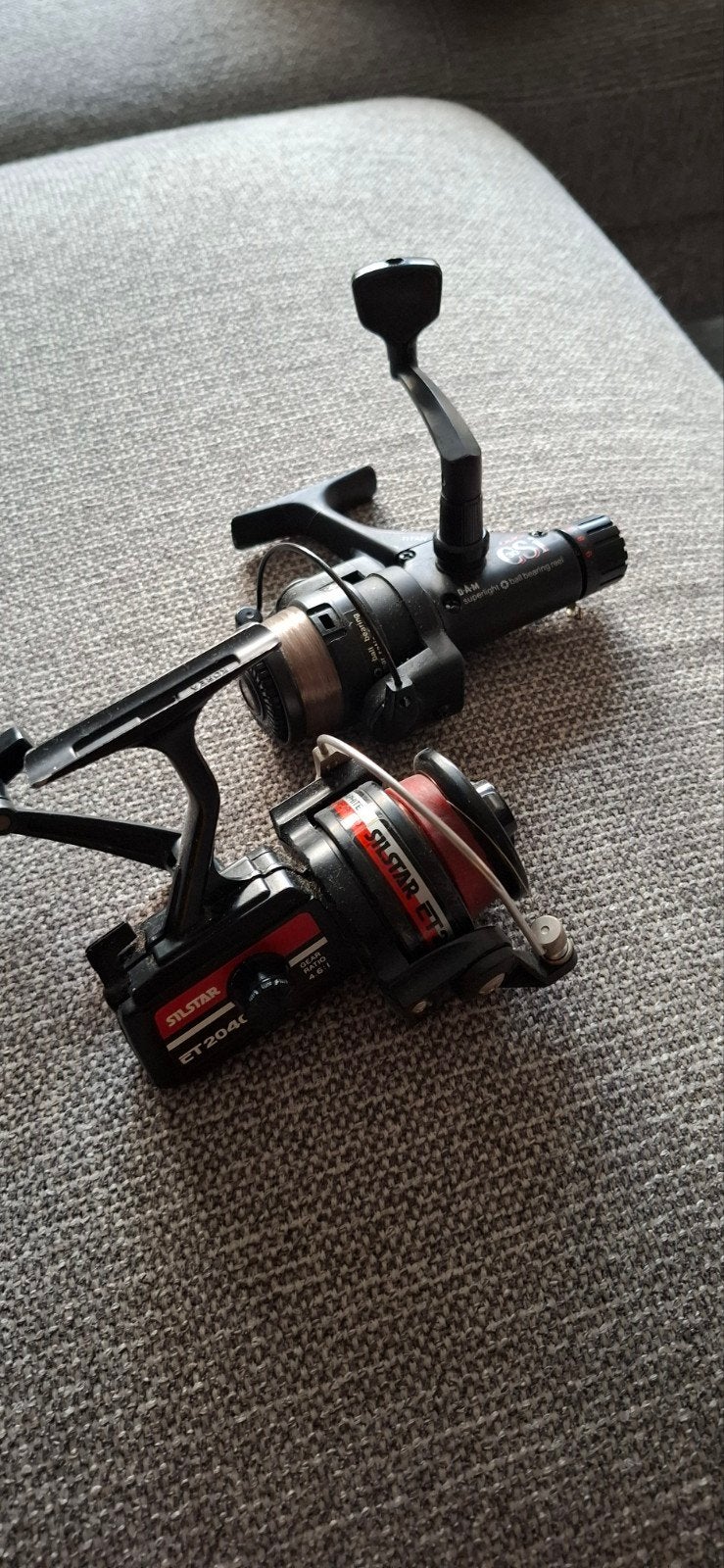 vintage vismolens Silstar ET2040 en D.A.M. GS1 Titan, Watersport en Boten, Ophalen of Verzenden, Gebruikt, Molen