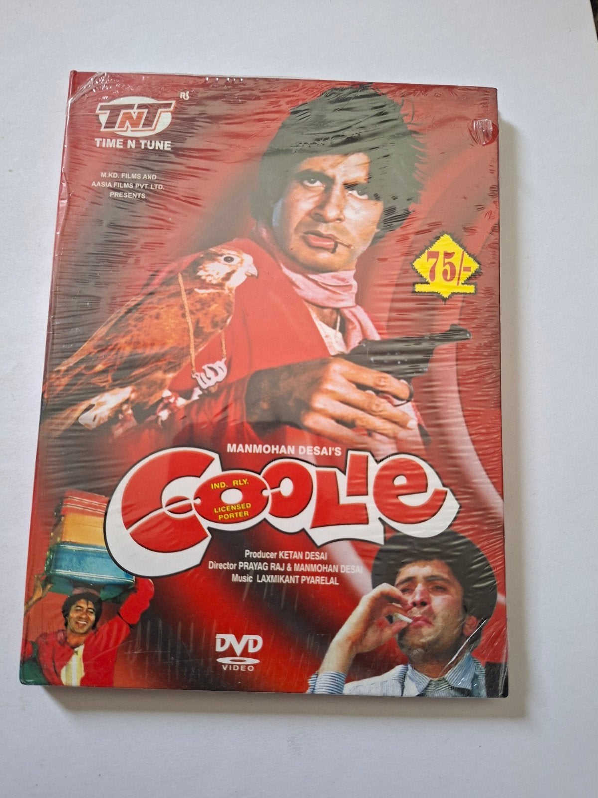 Coolie DVD - Bollywood klassieker met Amitabh Bachchan, Cd's en Dvd's, Alle leeftijden, Ophalen of Verzenden, Nieuw in verpakking