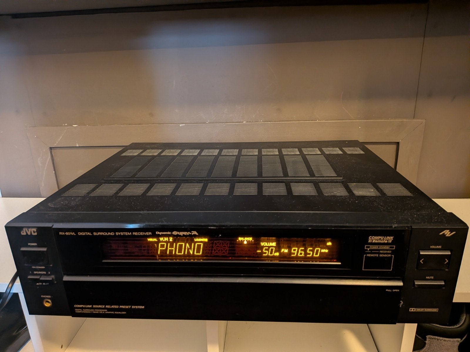 JVC - RX-801VL Solid state stereo receiver, Audio, Tv en Foto, Versterkers en Receivers, Ophalen, Zo goed als nieuw, 60 tot 120 watt