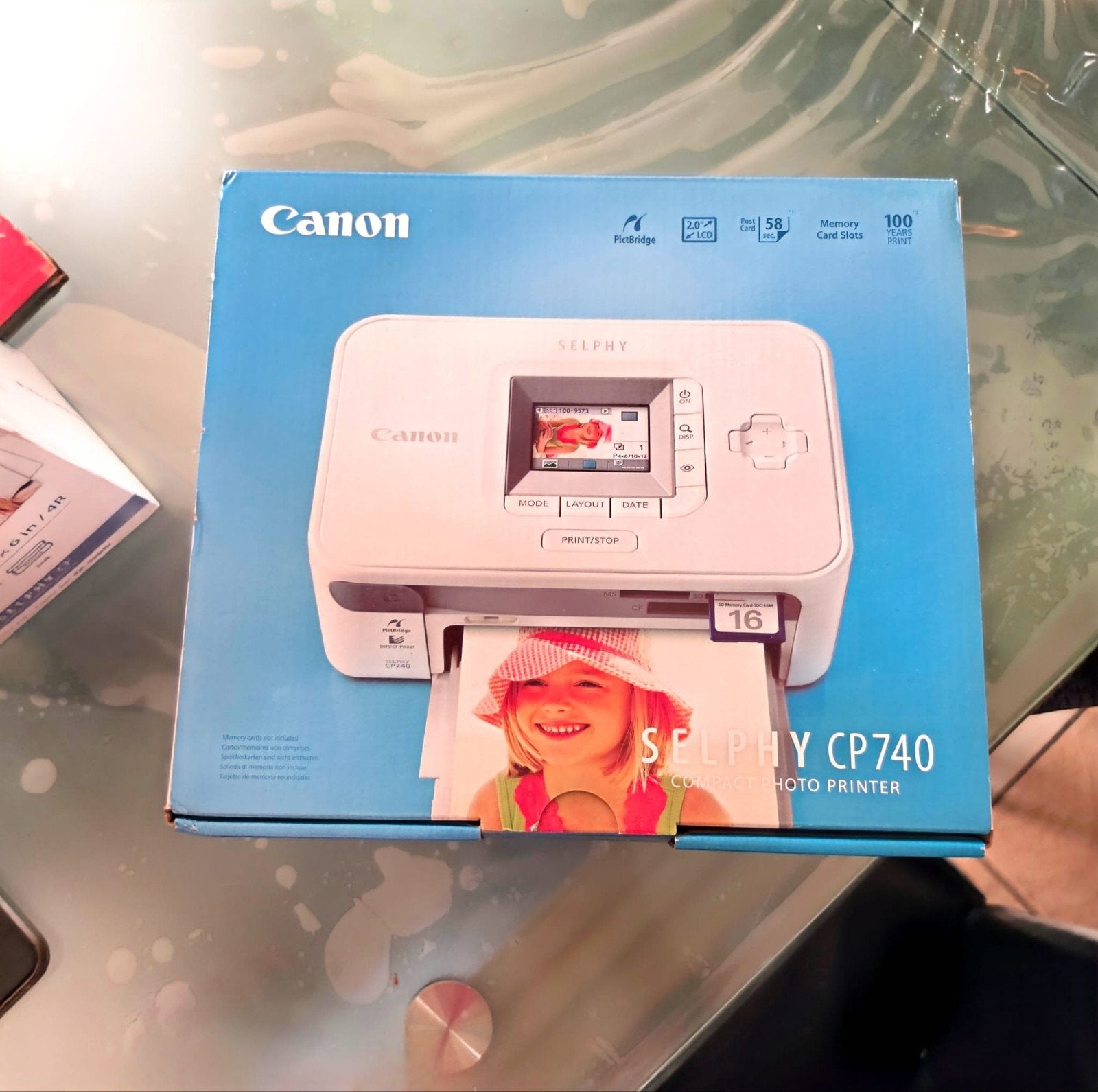 Canon Selphy CP740 Compacte Fotoprinter, Fotoprinter, PictBridge, Canon, Kleur printen