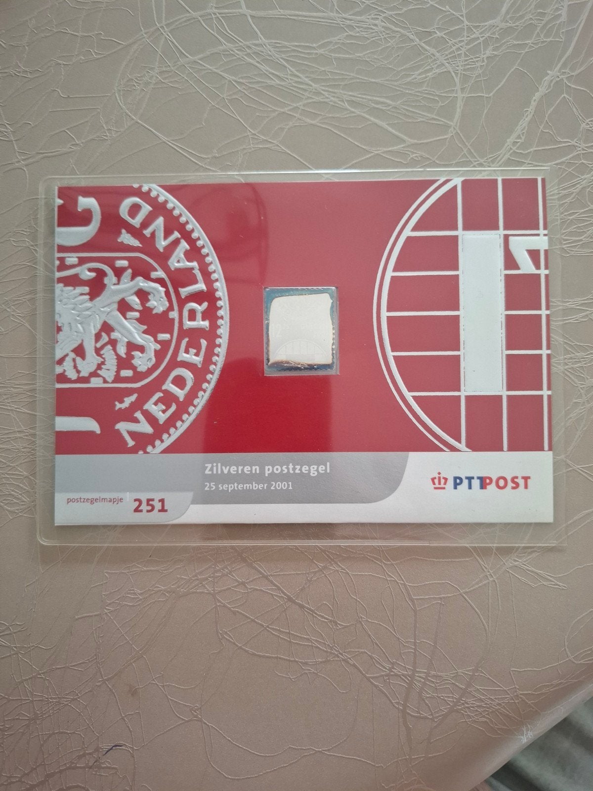 Zilveren Postzegel Nederland 2001 - Postfris, Postzegels en Munten, Postzegels | Nederland, Ophalen of Verzenden, Na 1940, Postfris