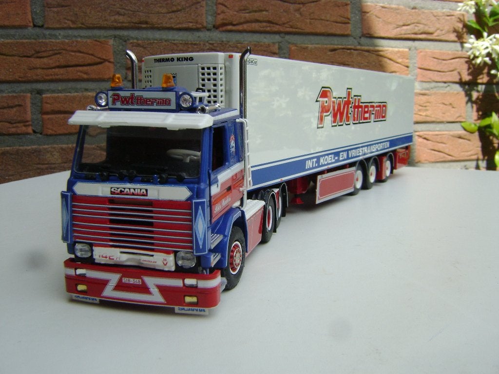 Tekno Scania LB142 H-V8  6x2  Peter Wouters, Hobby en Vrije tijd, Modelauto's | 1:50, Ophalen of Verzenden, Zo goed als nieuw