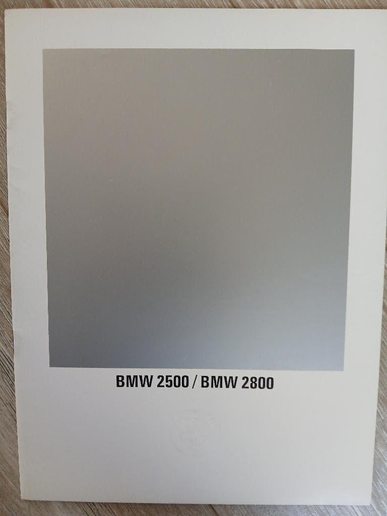 Autofolder BMW 2500 / 2800, Verzenden, Zo goed als nieuw, BMW