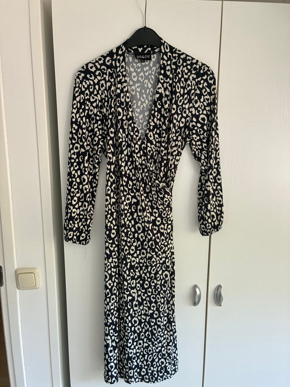 BR&DY overslagjurk , travelstof, - Maat S, als nieuw, Kleding | Dames, Blauw, Ophalen of Verzenden, Zo goed als nieuw, Maat 36 (S)