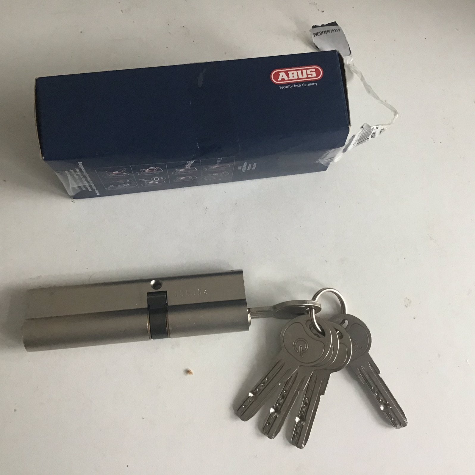 Cilinder slot ABUS, Ophalen of Verzenden, Nieuw, Rvs, Slot
