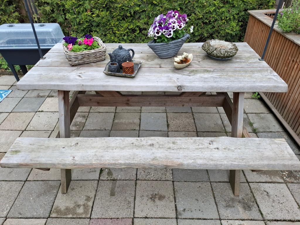 Douglas picknicktafel super mooi, Tuin en Terras, Picknicktafels, Ophalen, Rechthoekig, Hout