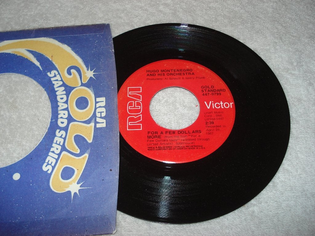 Hugo Montenegro   For a Few Dollars  Usa  Rca   Orgineel, Originele persing, Ophalen of Verzenden, Zo goed als nieuw, Country en Western