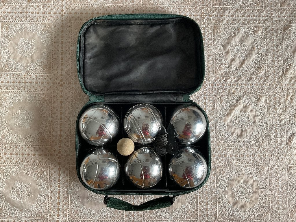 Jeu de boules ballen, Ophalen, Gebruikt