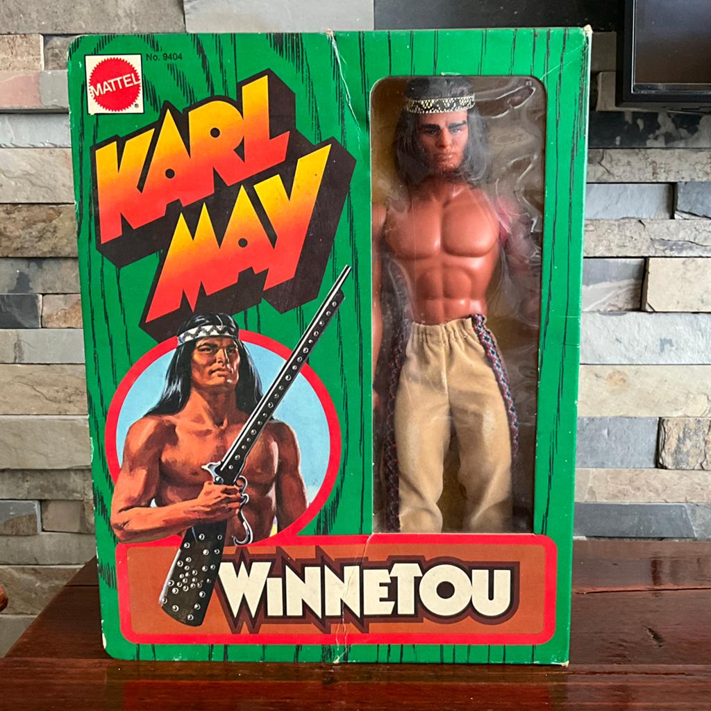 Vintage Mattel Winnetou Actiefiguur Karl May Big Jim ca 1950, Verzamelen, Stripfiguren, Ophalen of Verzenden, Nieuw