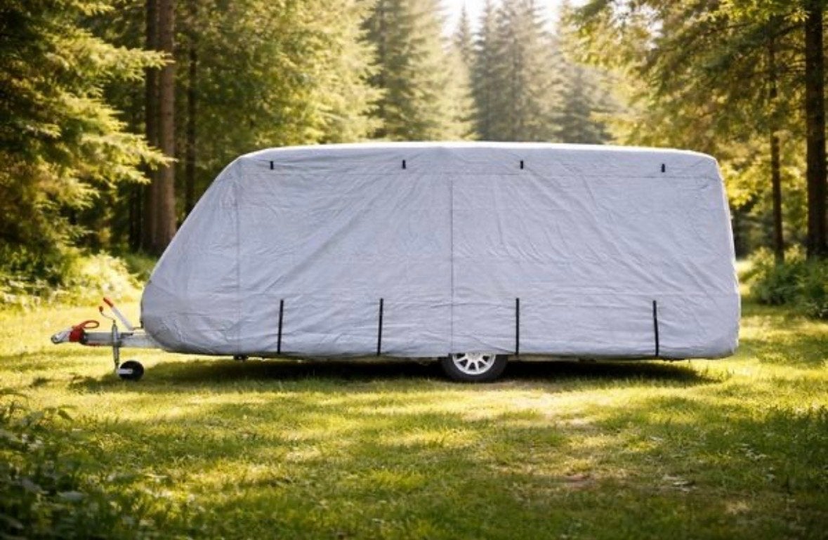 Caravanhoes L580 x B235 x H220cm - Bescherming, Ophalen, Zo goed als nieuw