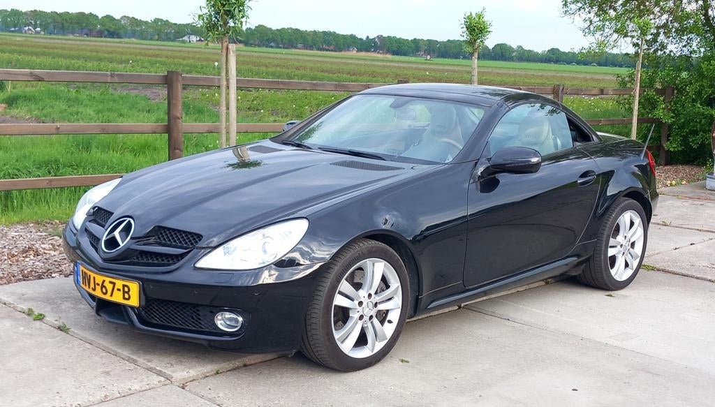Mercedes SLK  350  V6  Automaat., Auto diversen, Schadeauto's, Mercedes-Benz, Automaat, Benzine, Cabriolet, Zwart, Ophalen