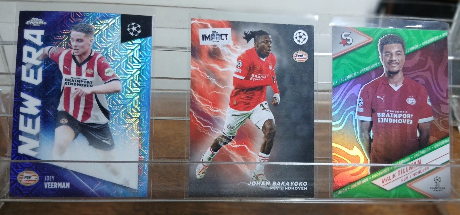 PSV Topps Champions League Kaarten - Diverse Spelers, Ophalen of Verzenden, Zo goed als nieuw, PSV, Spelerskaart