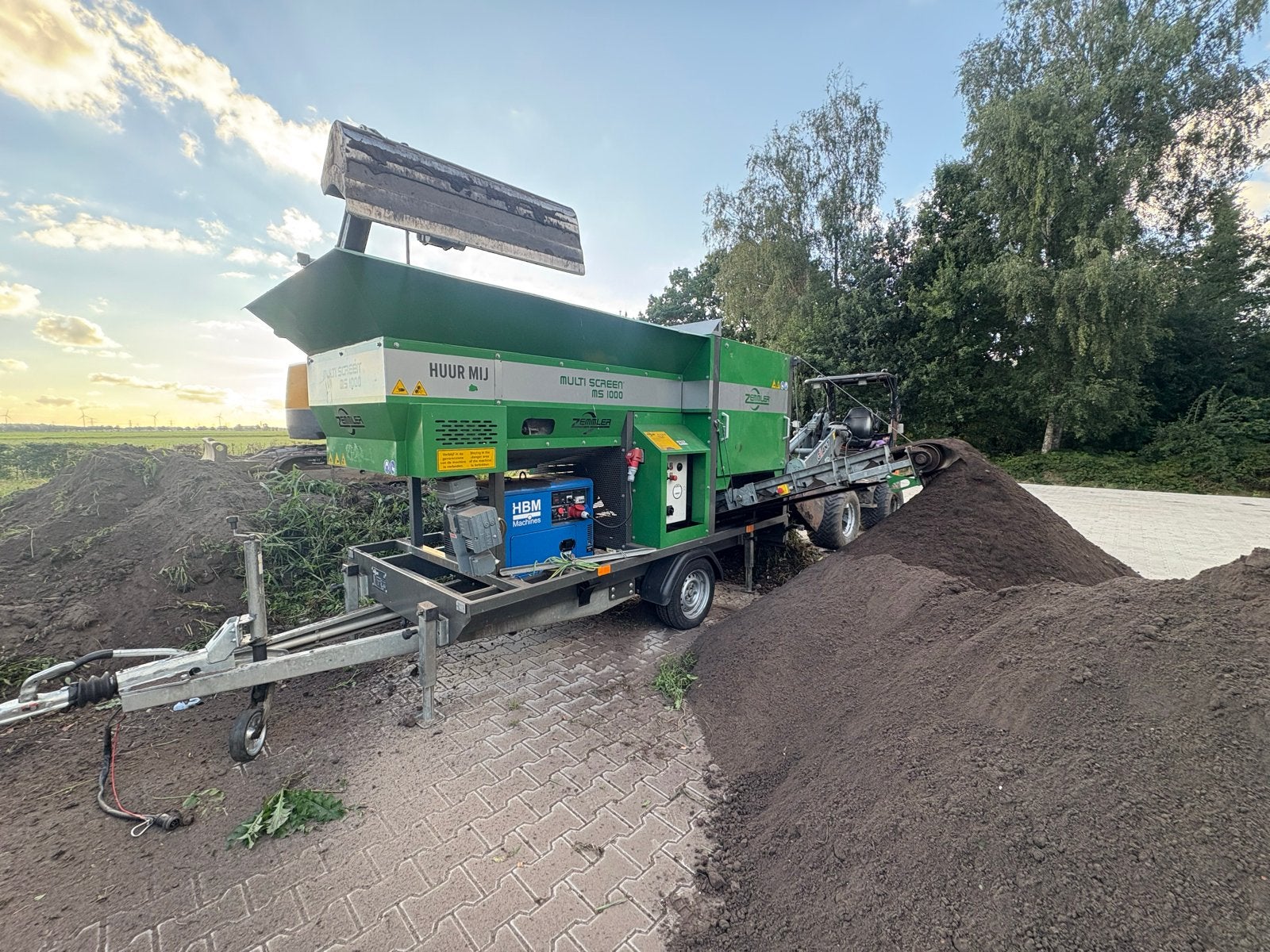 grondzeef/trommelzeef te huur, Ophalen of Verzenden