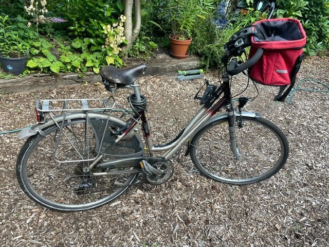 damesfiets, Fietsen en Brommers, Gebruikt, Velgrem, Ophalen of Verzenden, 50 tot 53 cm