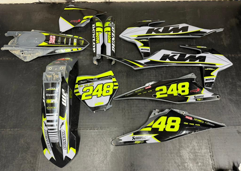 Ktm sx sxf kappenset plastic onderdelen, Ophalen of Verzenden, Gebruikt