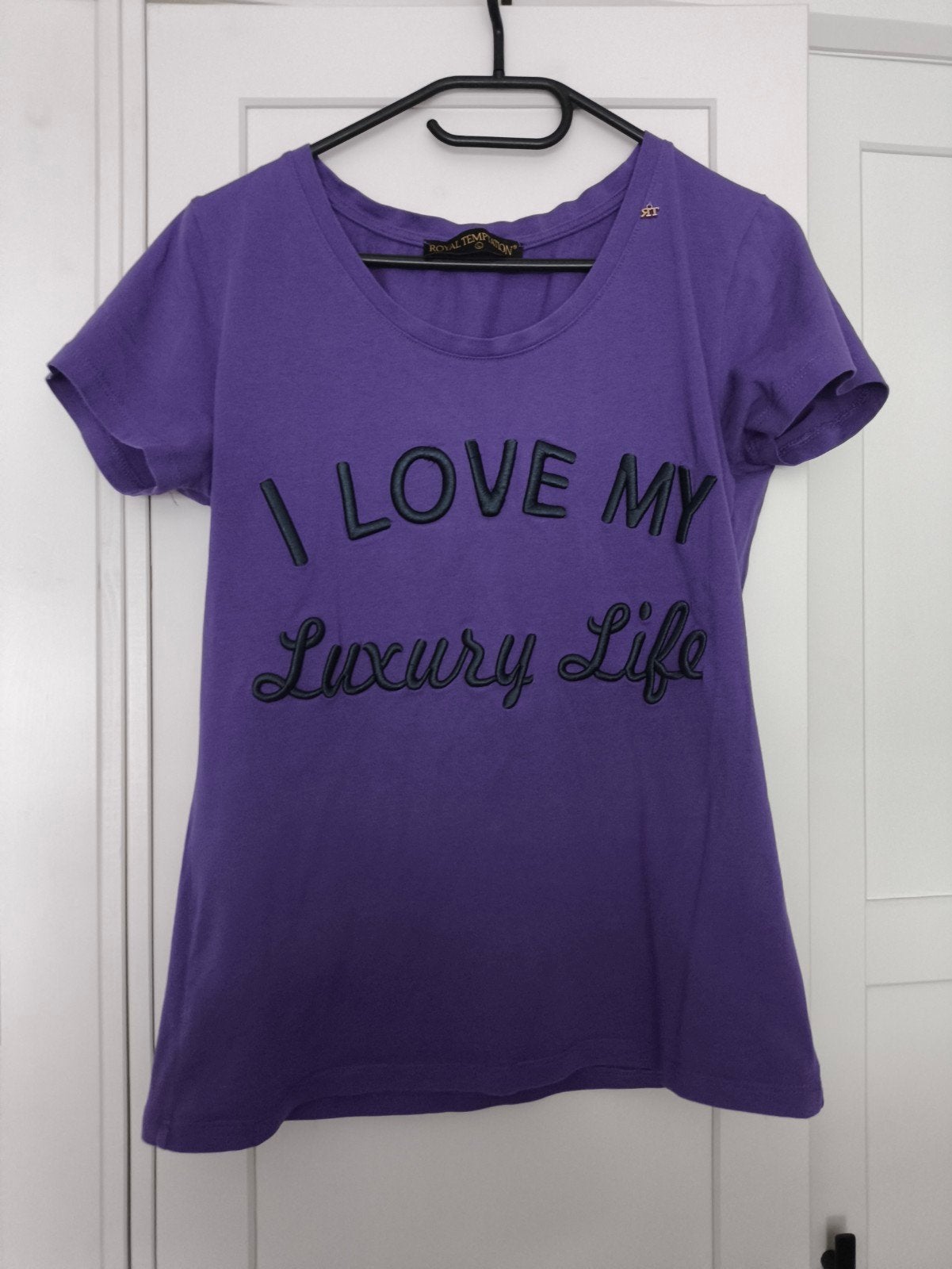 Paars T-shirt "I LOVE MY Luxury Life" Royal Temptation, Paars, Maat 42/44 (L), Royal Temptation, Ophalen of Verzenden