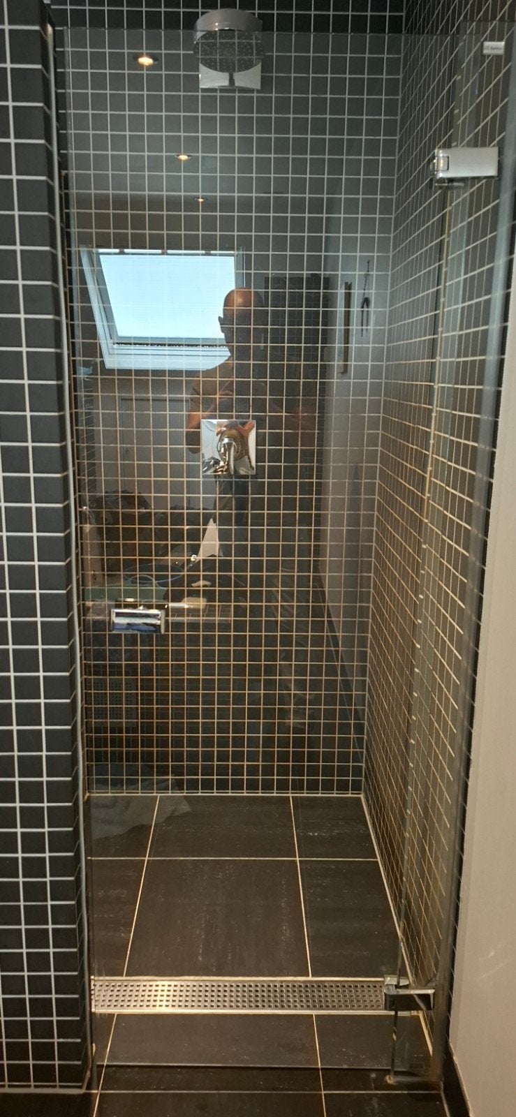 Glazen douchedeur 73x194cm (zonder rubbers), Ophalen, Gebruikt, Glas, Douche