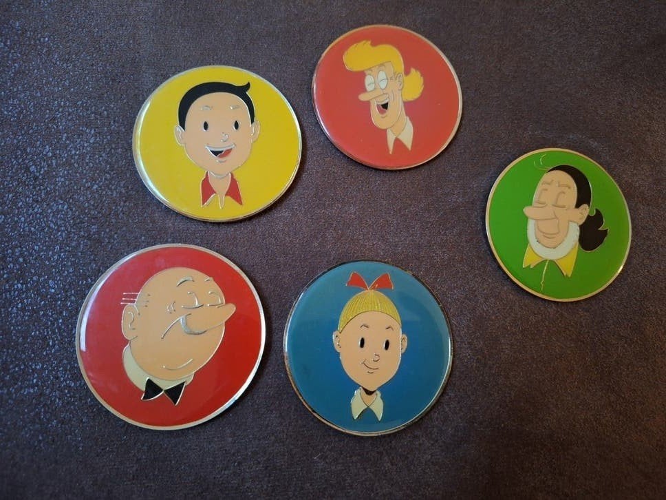 Vintage Suske en Wiske magneten set, Ophalen of Verzenden, Gebruikt