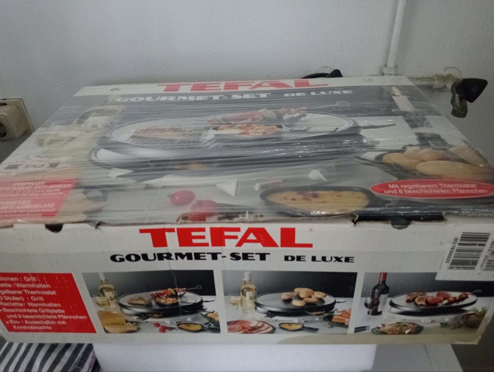 Tefal Gourmet-Set De Luxe Raclette Grill, Witgoed en Apparatuur, Gourmetstellen, Ophalen of Verzenden, Nieuw, 4 t/m 7 personen