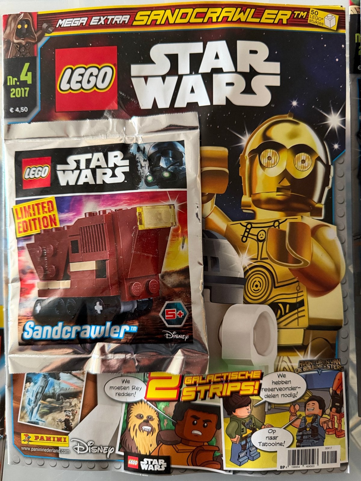 Lego Magazine 2017 nr. 4 met Sandcrawler Polybag Sealed, Ophalen of Verzenden, Nieuw, Lego, Star Wars