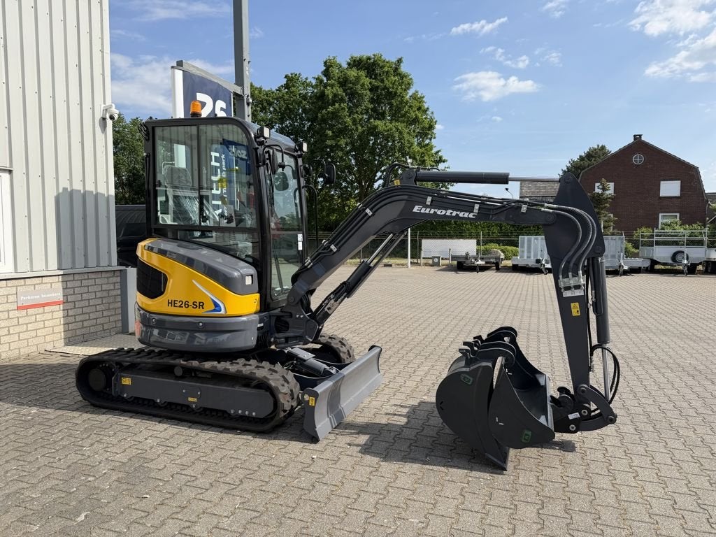 Eurotrac HE26 | lease €449p/m minigraver, Zakelijke goederen, Machines en Bouw | Kranen en Graafmachines, Eurotrac, Info@eurotrac.nl