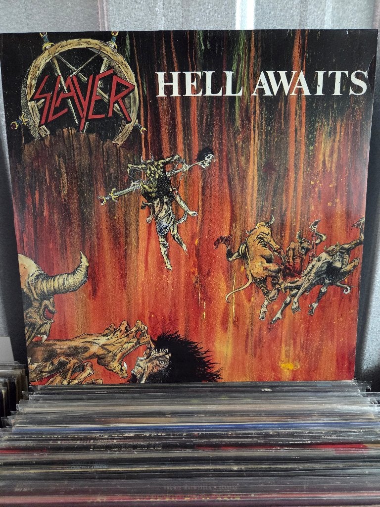 Hardrock/Metal lp SLAYER: HELL AWAITS, Cd's en Dvd's, LP, Heavy metal, Gebruikt, 12 inch