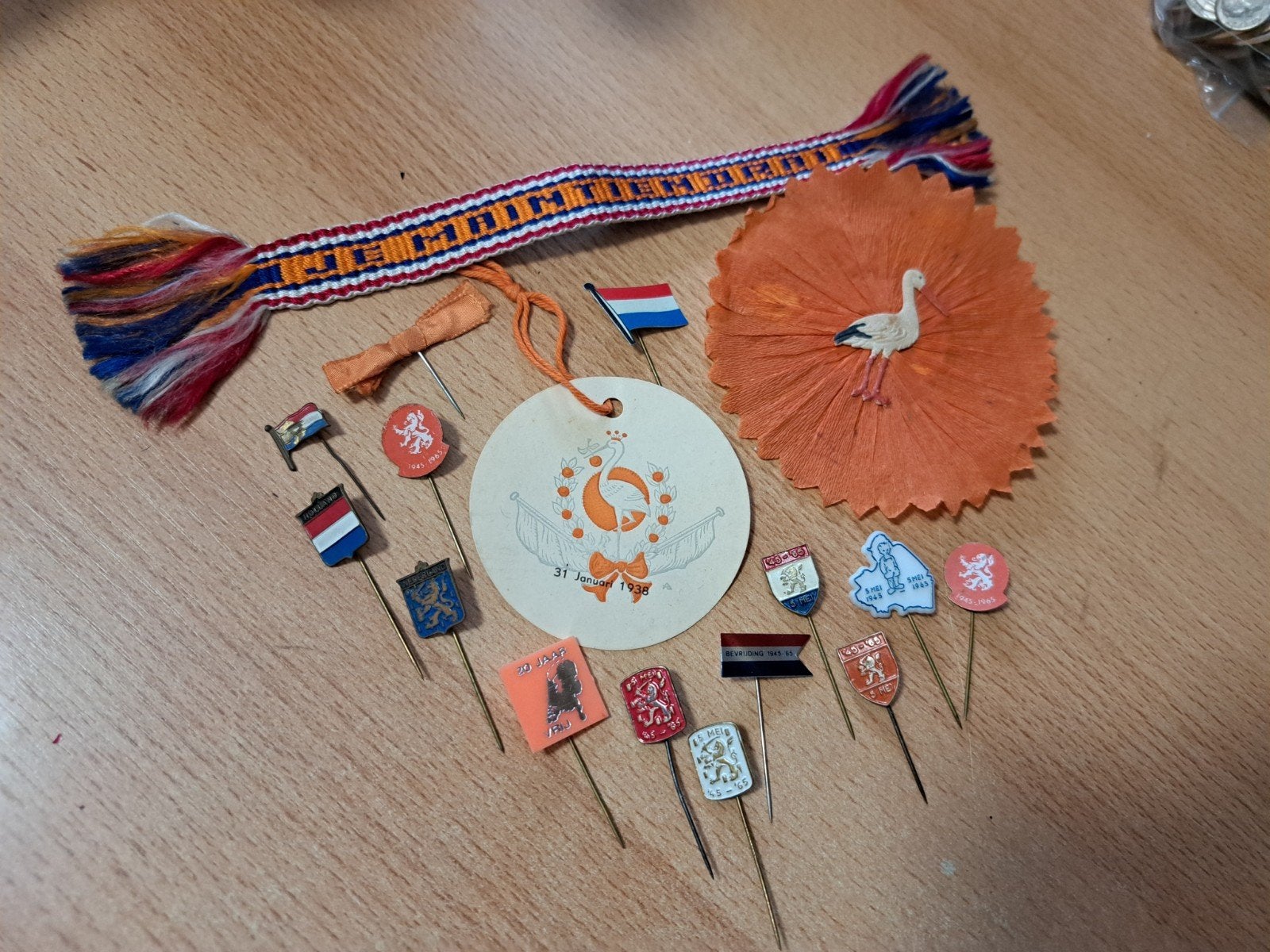 Lotje bevrijding en geboorte, Ophalen of Verzenden, Landmacht, Nederland, Embleem of Badge