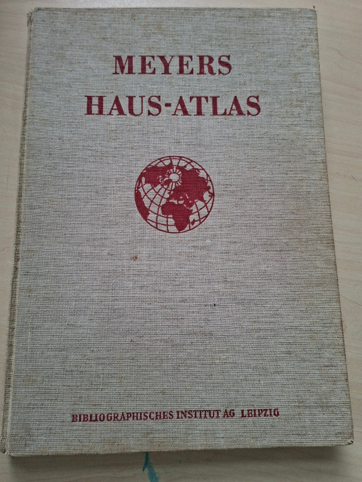 Meyers Haus-Atlas - Antieke Wereldatlas, Gelezen, Overige atlassen, Ophalen of Verzenden, Bibliographisches Institut AG Leipzig