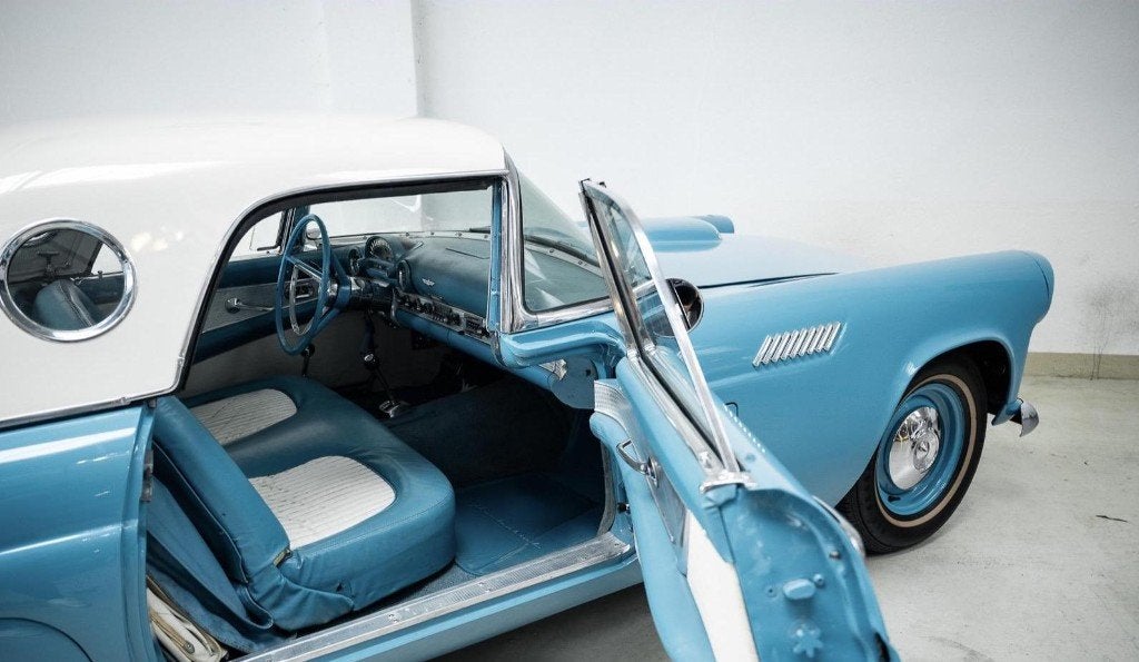 Ford Thunderbird 1956 Blauw | Continental set | Hard/Softtop, foto 12