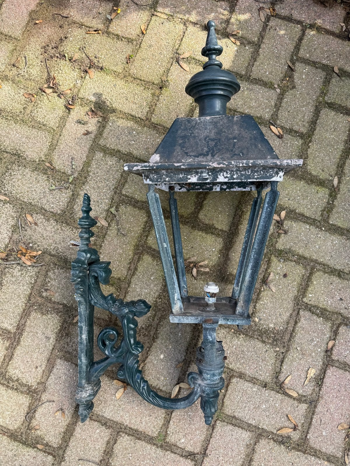 Gietijzeren buitenlamp - Klassieke wandlantaarn, Ophalen