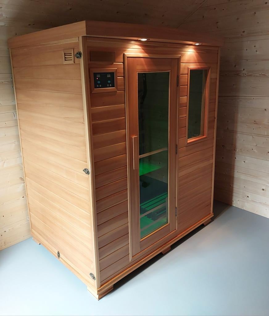 Infra Plus 3 Infrarood Sauna Fysio, Sport en Fitness, Sauna, Ophalen, Complete sauna
