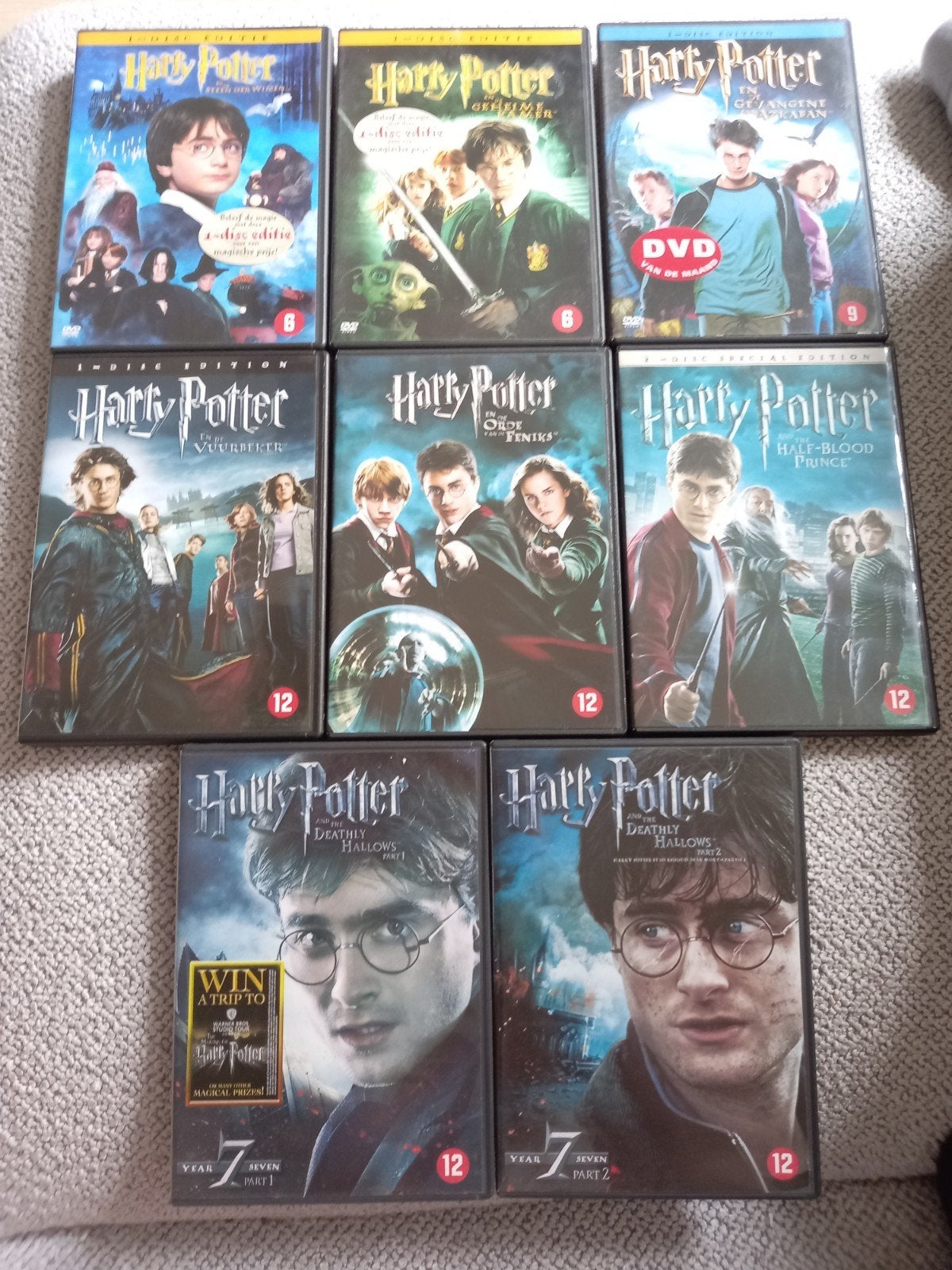 Harry Potter, dvd set, Engels, Nederlands, Fantasy, Ophalen of Verzenden