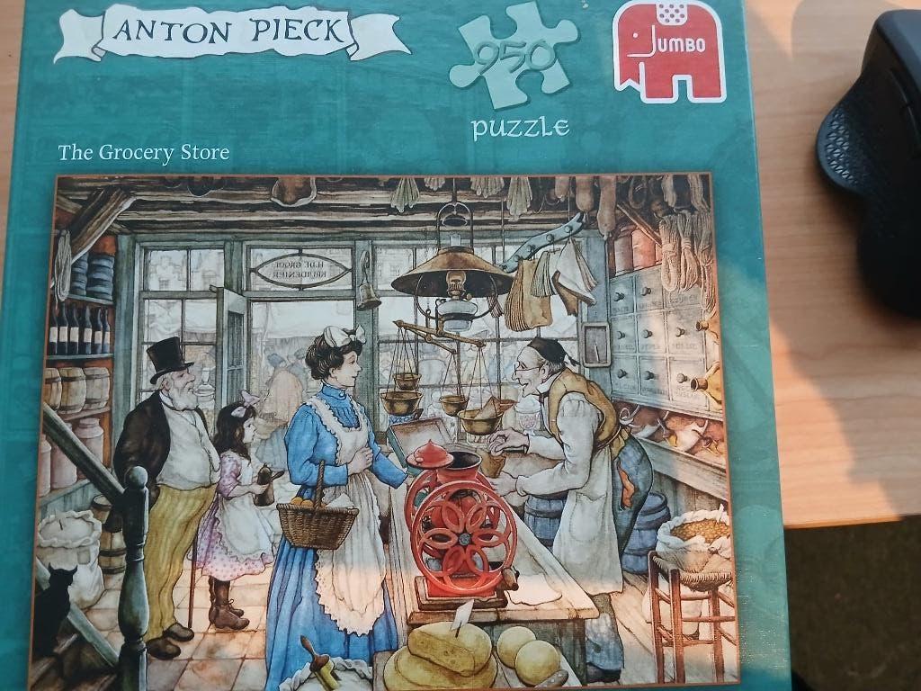 Anton Pieck Jumbo Puzzel - The Grocery Store, Ophalen of Verzenden, 500 t/m 1500 stukjes, Gebruikt, Legpuzzel