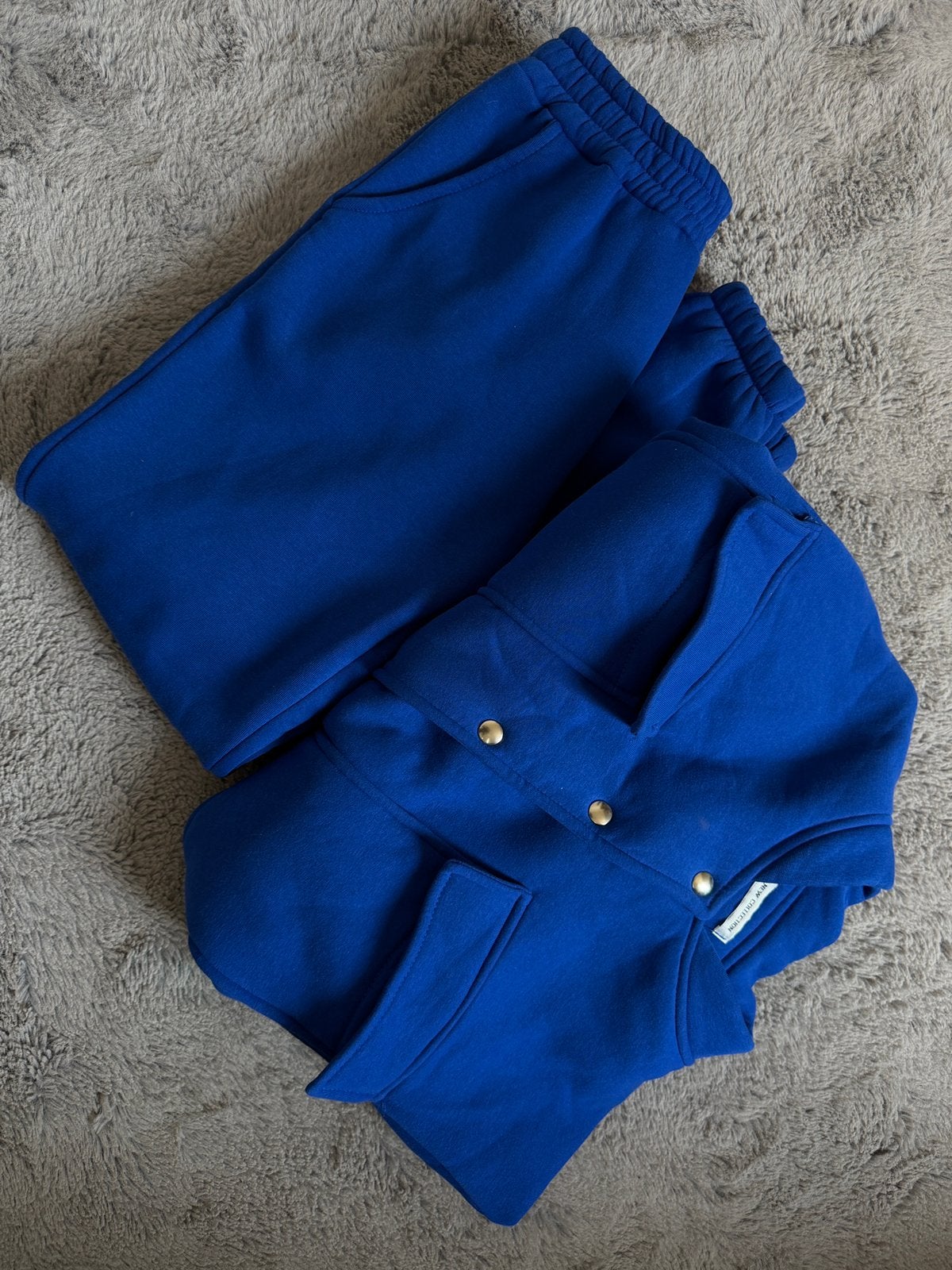 Warm trainingspak XS, Blauw, Overige typen, Ophalen of Verzenden, Zo goed als nieuw